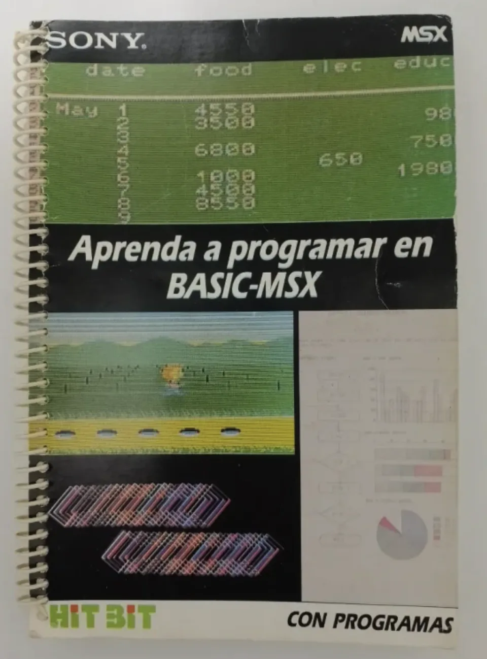 Cover of my Sony MSX BASIC programming manual